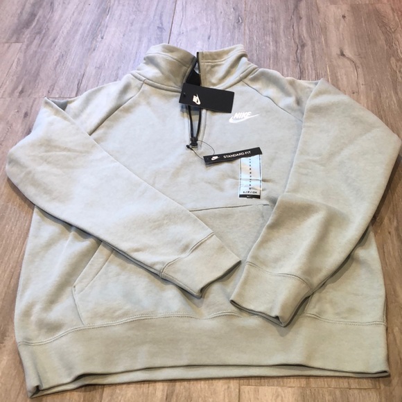 nike khaki half zip women's